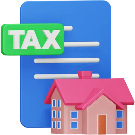 Property Tax Paper  3D Icon