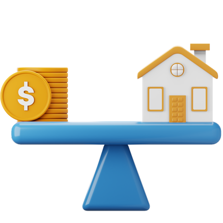 Property Value Balance 3D Icon