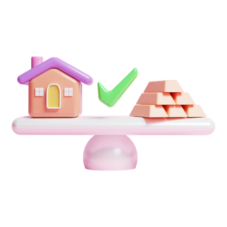 Property Value Comparison  3D Icon