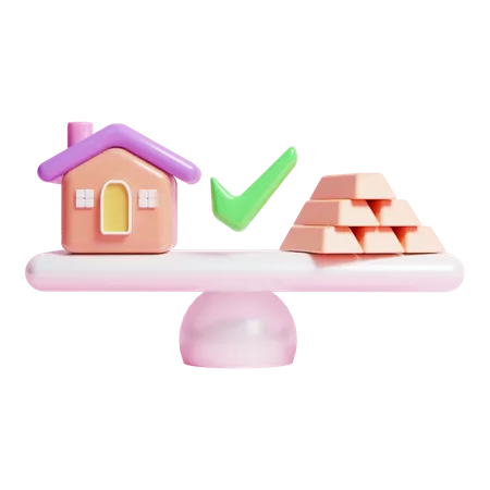 Property Value Comparison  3D Icon