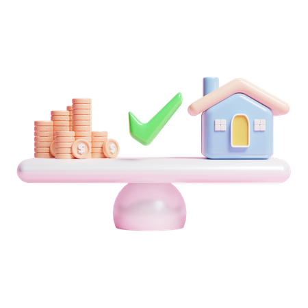 Property Value Comparison  3D Icon