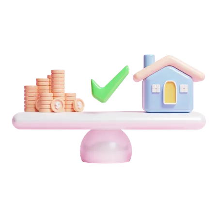 Property Value Comparison  3D Icon