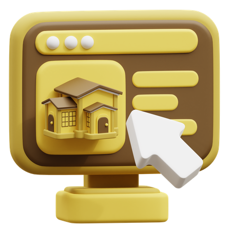 Property Website  3D Icon