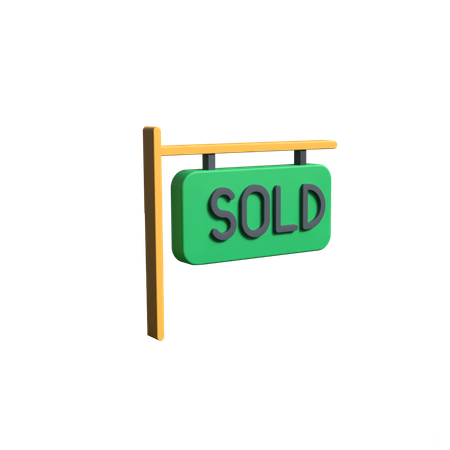 Propriedade vendida  3D Icon