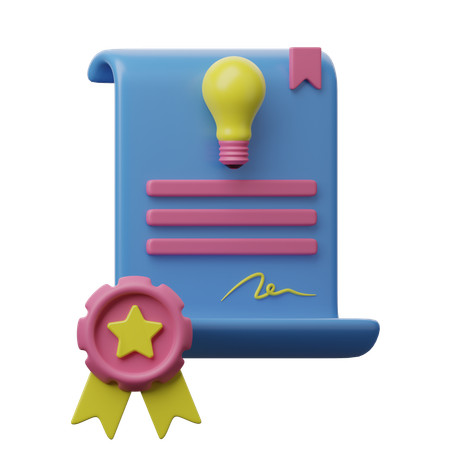 Propriété intellectuelle  3D Icon
