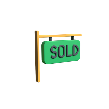 Propriété vendue  3D Icon