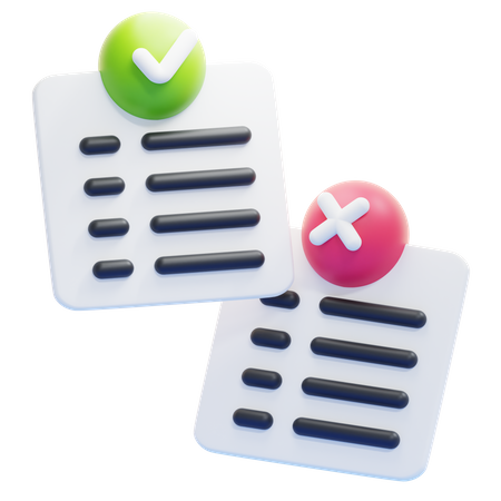 PROS AND CONS  3D Icon