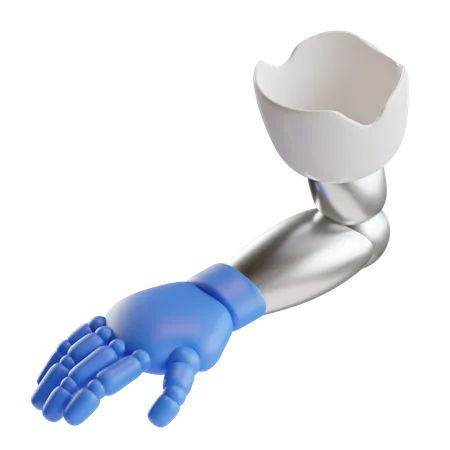3 D Prosthetic Arm Hand Icon Illustration 3D Icon