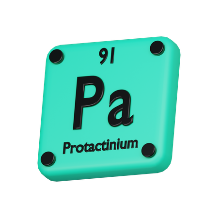 Protactínio  3D Icon