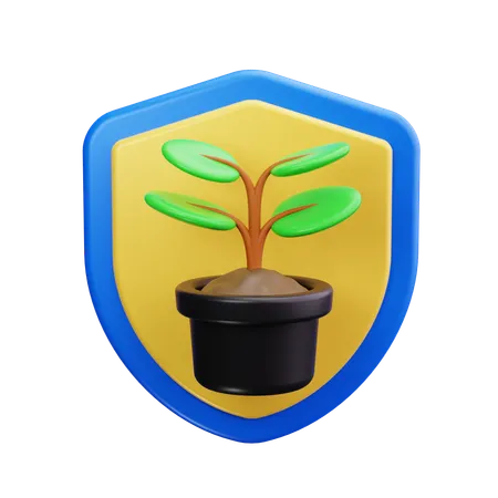 Proteção ambiental  3D Icon