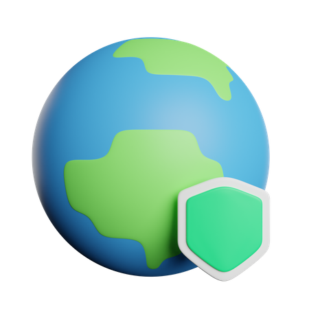 Proteção Ambiental  3D Icon