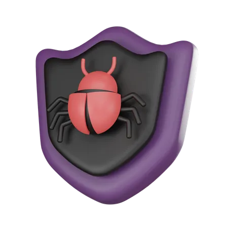 Proteção contra bugs  3D Icon