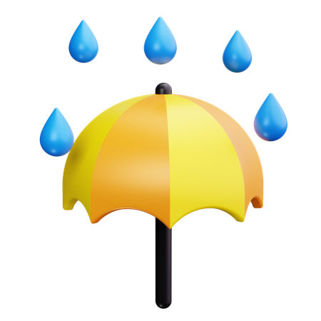 Proteção contra chuva  3D Icon