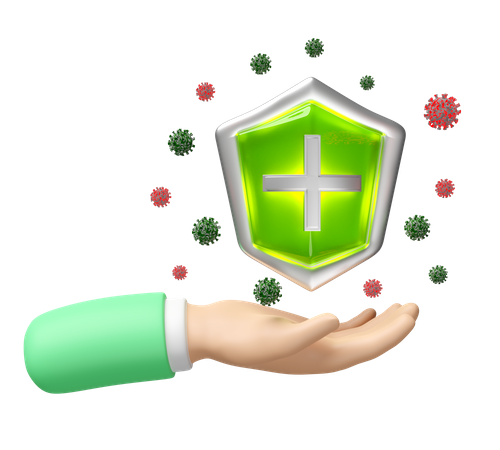 Proteção contra germes  3D Icon