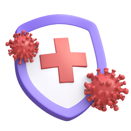 Proteção contra o coronavírus  3D Icon