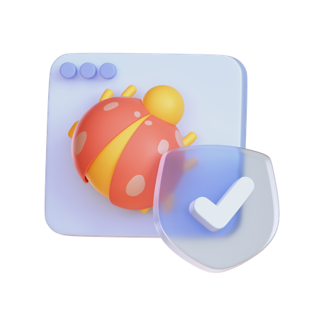 Proteção contra o vírus  3D Icon