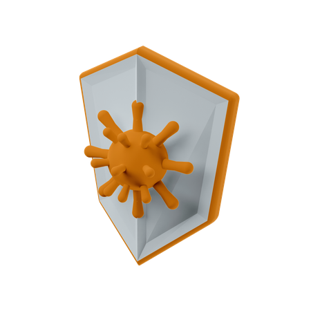 Proteção contra o vírus  3D Icon