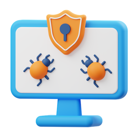 Proteção contra o vírus  3D Icon