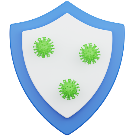 Proteção contra o vírus  3D Icon