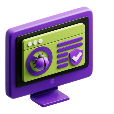 Proteção contra o vírus  3D Icon