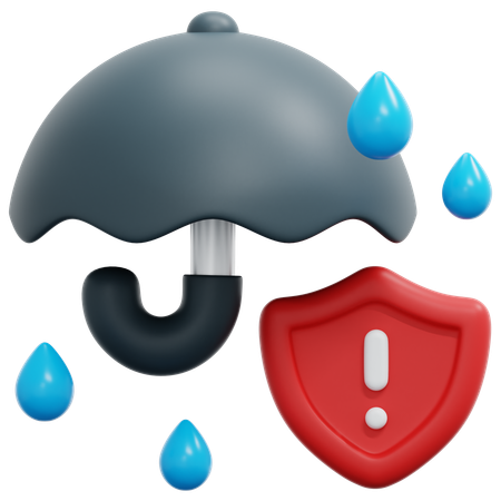 Proteção contra riscos  3D Icon