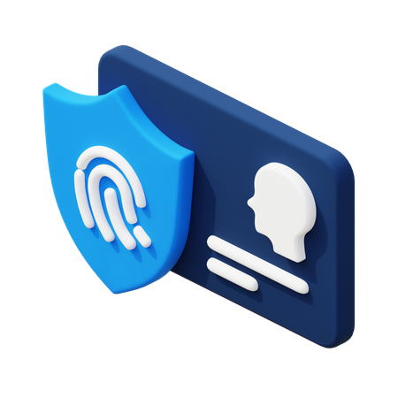 Proteção contra roubo de identidade  3D Icon