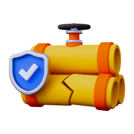 Proteção contra vazamento de tubos  3D Icon