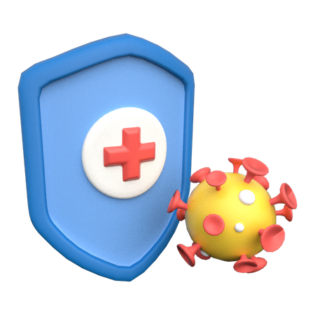 Proteção Corona  3D Icon