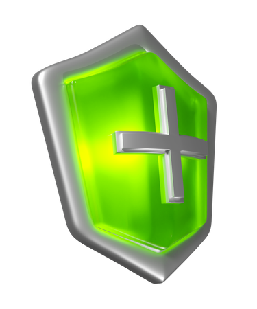 Proteção da saúde  3D Icon