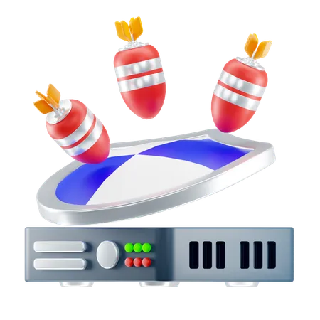 Proteção ddos  3D Icon