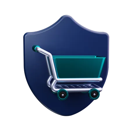 Proteção de compras  3D Icon