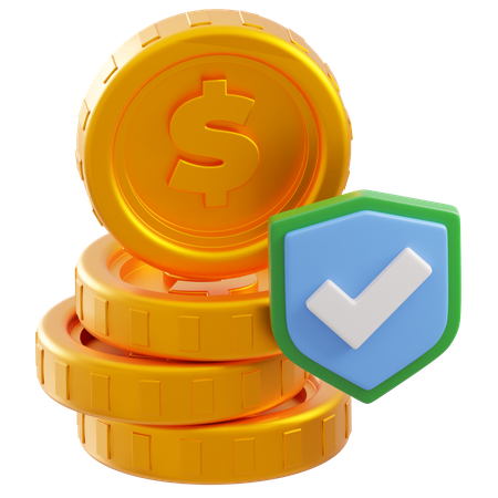 Proteção de dinheiro  3D Icon