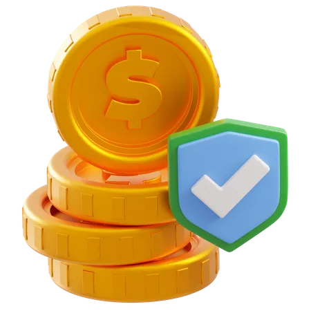 Proteção de dinheiro  3D Icon
