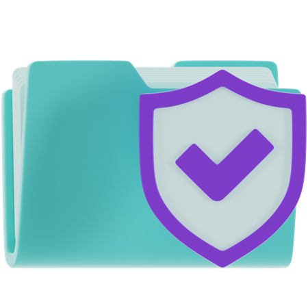 Proteção de Documentos  3D Icon