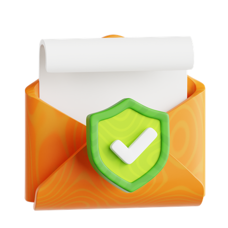 Proteção de e-mail  3D Icon