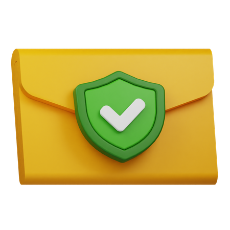 Proteção de e-mail  3D Icon