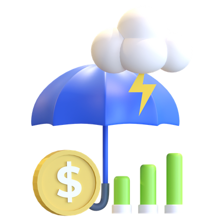 Proteção de investimento  3D Icon