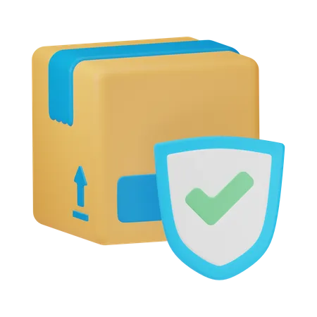 Proteção de pacote  3D Icon