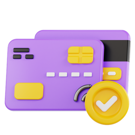 Proteção de pagamento  3D Icon