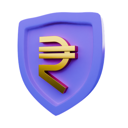 Proteção de rupia  3D Icon