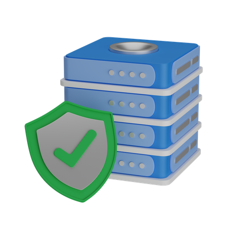 Proteção do servidor  3D Icon