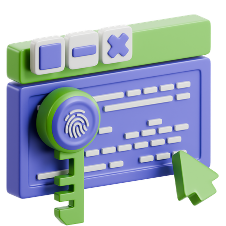 Proteção do usuário  3D Icon