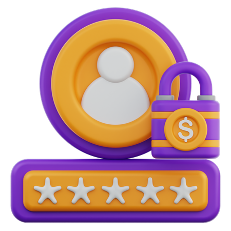 Proteção do usuário  3D Icon