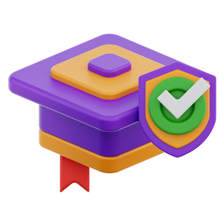 Proteção educacional  3D Icon