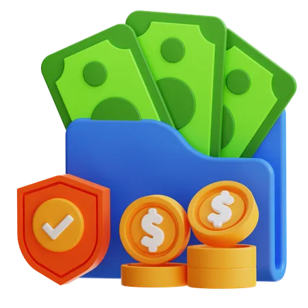 Proteção financeira  3D Icon