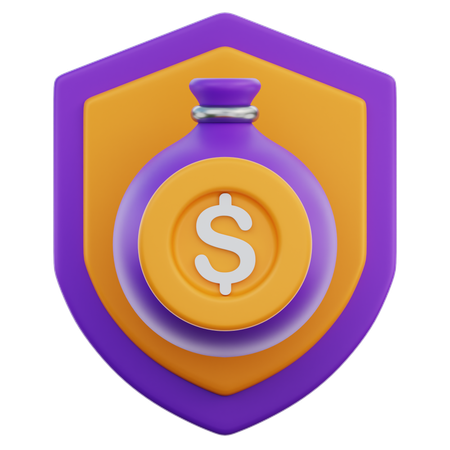 Proteção financeira  3D Icon