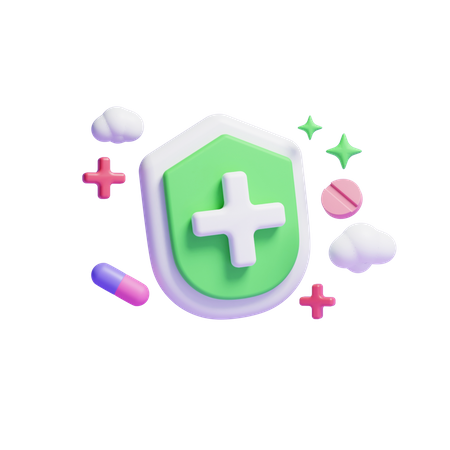 Proteção Médica  3D Icon