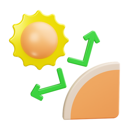 Proteção solar  3D Icon