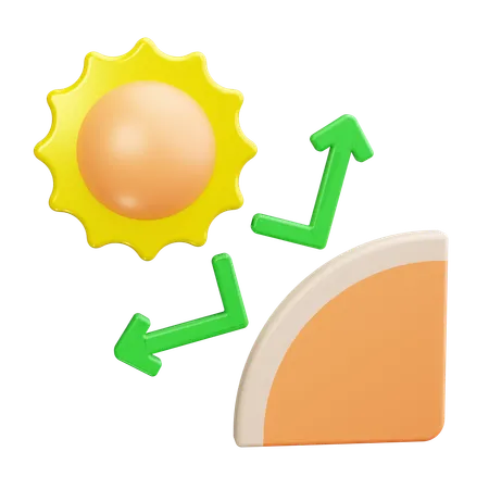 Proteção solar  3D Icon