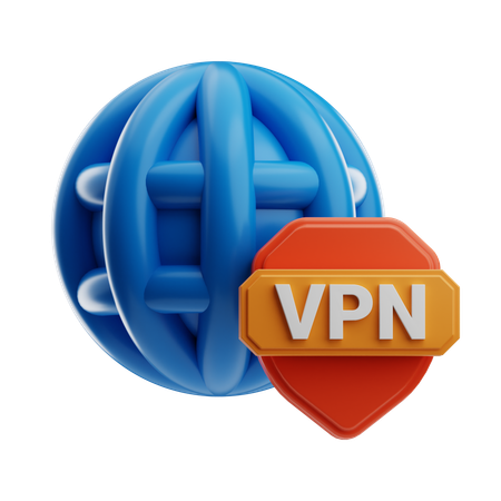 Proteção vpn  3D Icon